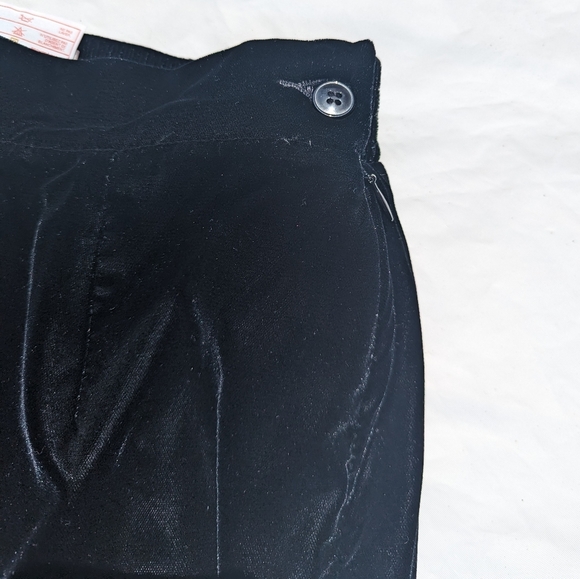 Vintage Tan Jay Velvet Style Set - Velvet Floral Detail + Gold Buttons - Size 14 - Picture 9 of 12